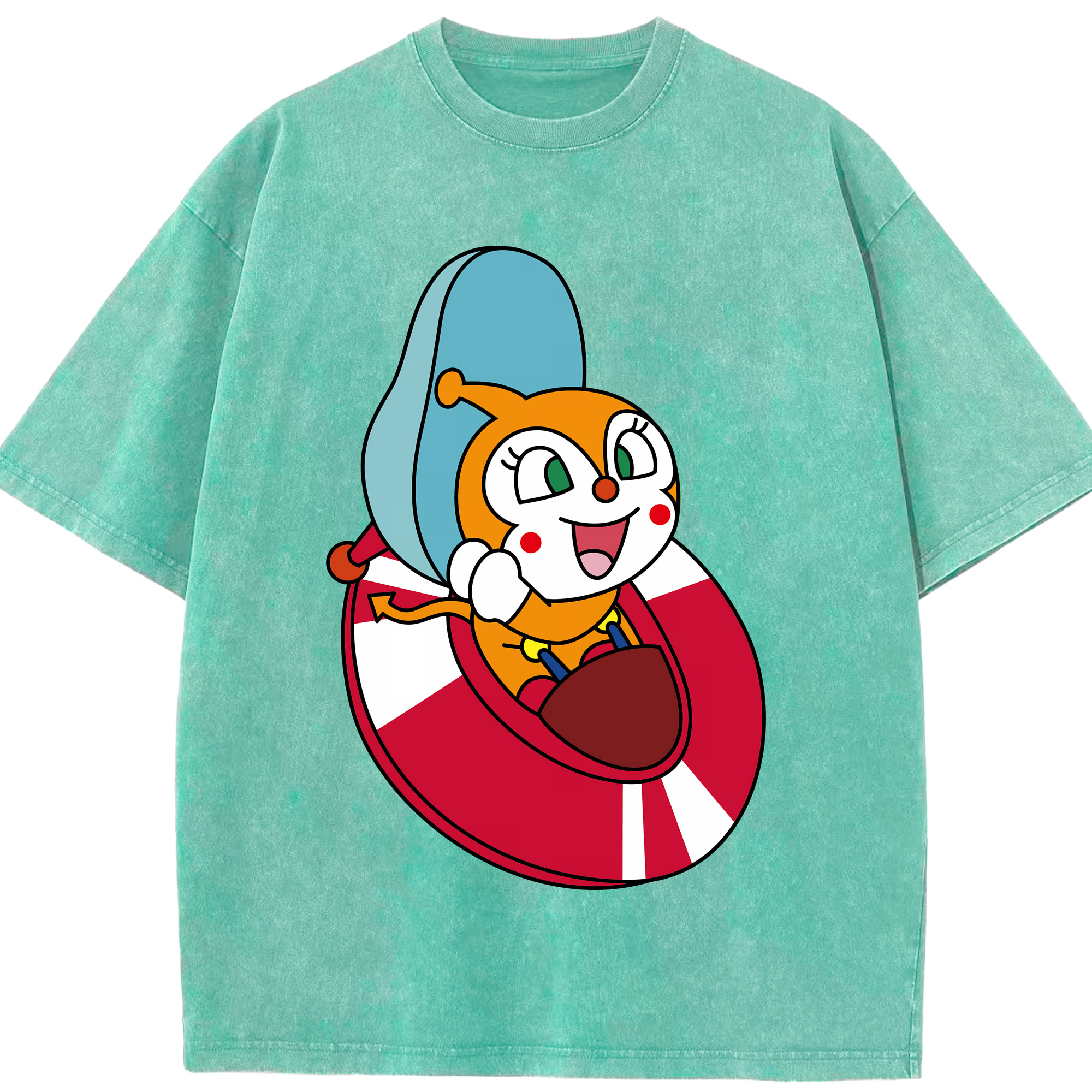 （画像用） アンパンマン Anpanman 綿100% ヴィンテージ風 半袖Tシャツ（フロントプリント）